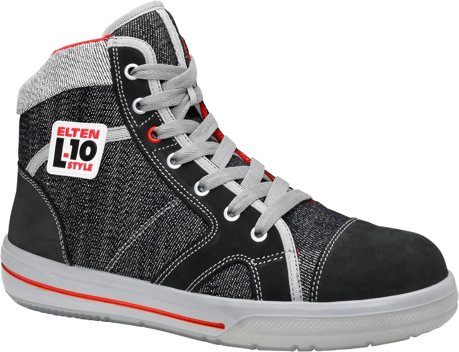 Ботинки ELTEN Unisex Sensation Mid ESD S2Sicherheitsschnürstiefel Sensation Mid ESD S2 Größe 40, Black