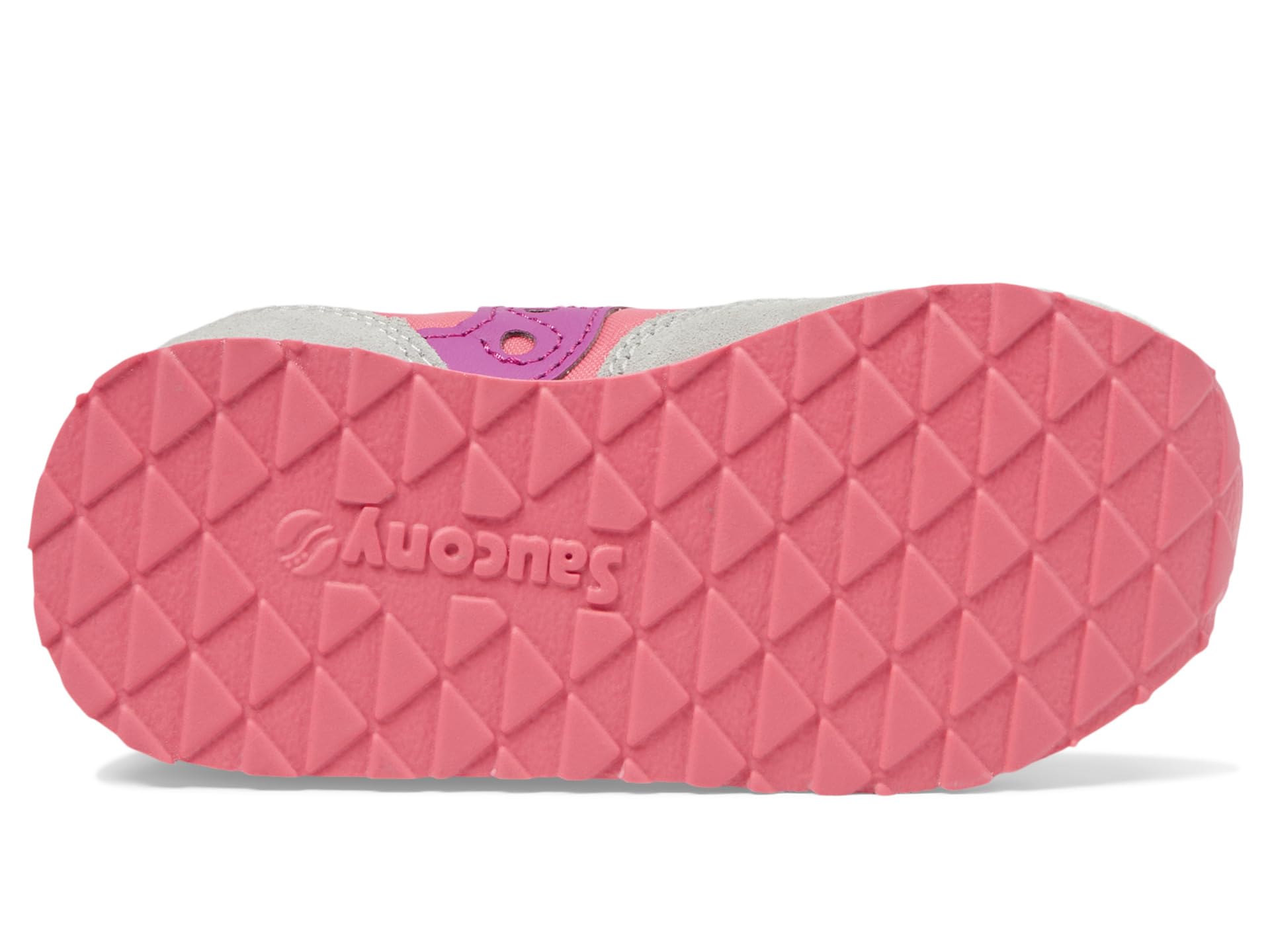 Кроссовки Saucony Kids Originals Jazz Junior, Grey/Purple/Coral — фото 3