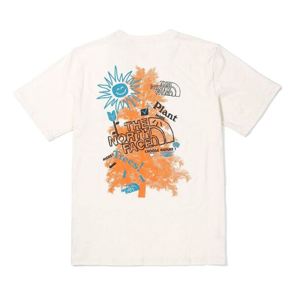 

Футболка short sleeve earth day t-shirt 'beige' The North Face, бежевый