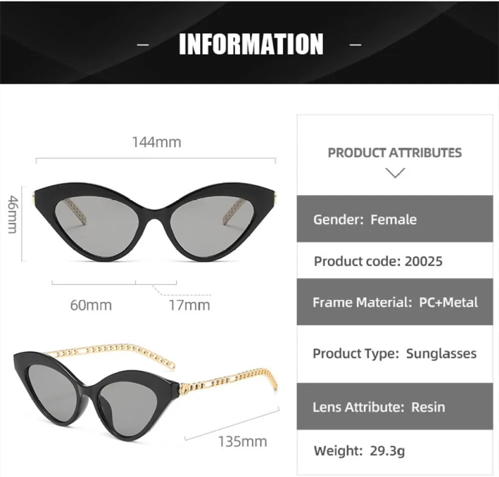 

Винтажные солнцезащитные очки «кошачий глаз» для женщин, модные солнцезащитные очки из металла овальной формы для активного отдыха на природе TYUVIVO, Pink