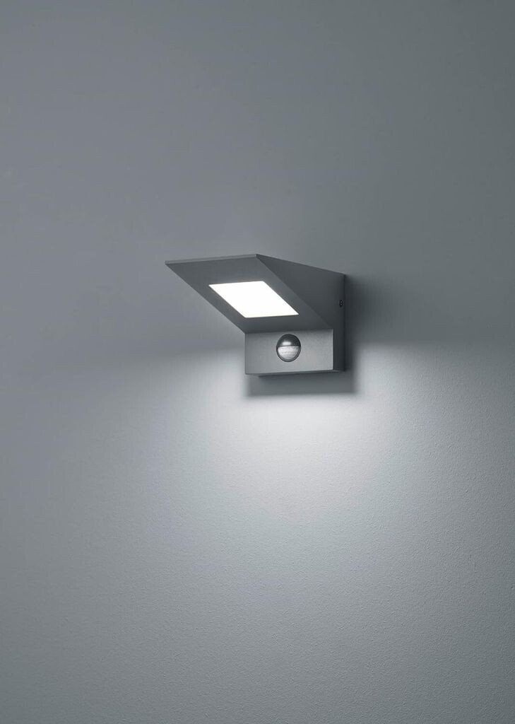 

Освещение Nelly LED уличный настенный светильник с датчиком движения, IP54, высота: 10 см, антрацит, алюминий, макс: 8 Вт lightling, серый