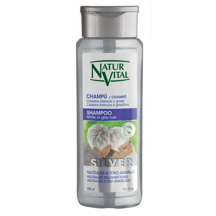 

Шампунь champú para cabellos blancos y grises Naturvital, цвет azul