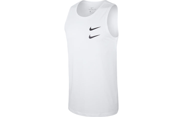 Жилет Nike Swoosh Casual Sports Printing Breathable Vest White — фото 2