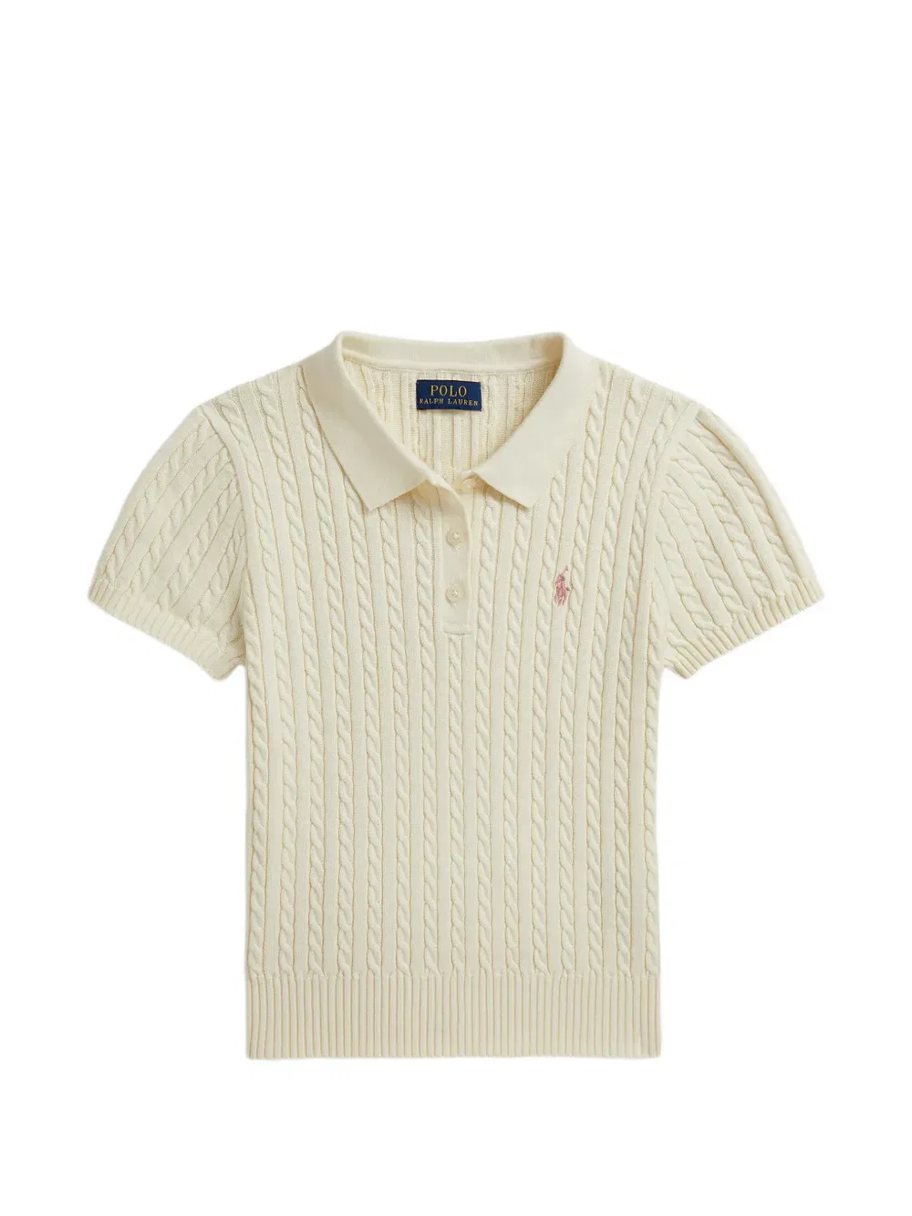 Хлопковая рубашка поло Polo Ralph Lauren Kids, нейтральный