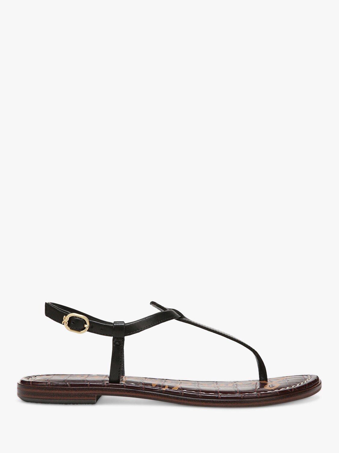 

Кожаные сандалии Sam Edelman Gigi с Т-образным ремешком, черные