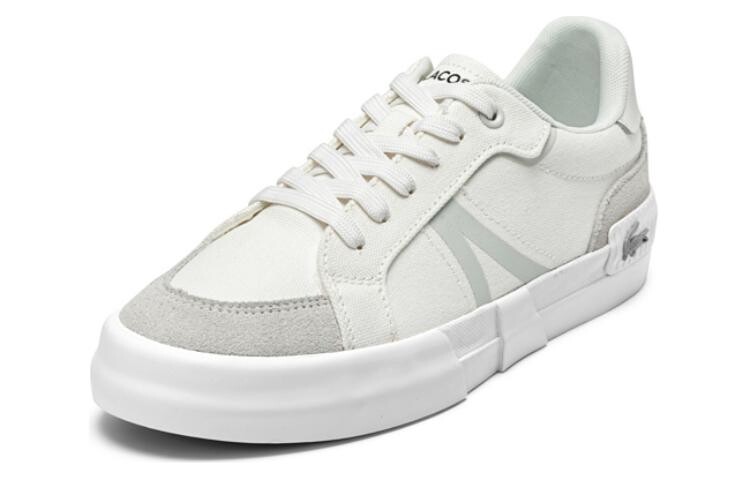 Кеды, скейтборд обувь женская низкая белый/серый Lacoste — фото 2