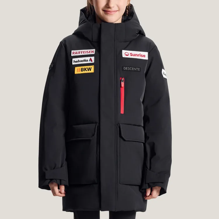 Детская пуховая куртка FW25 DESCENTE, BK-черный — фото 4