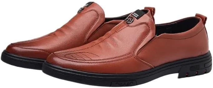 Лоферы кожаные дышащие Men's Casual Shoes White-patch Five-pointed Star4 ZYQHMY
