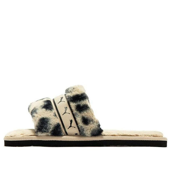 Тапочки fluff remix animal bx 'cream black' Puma, бежевый