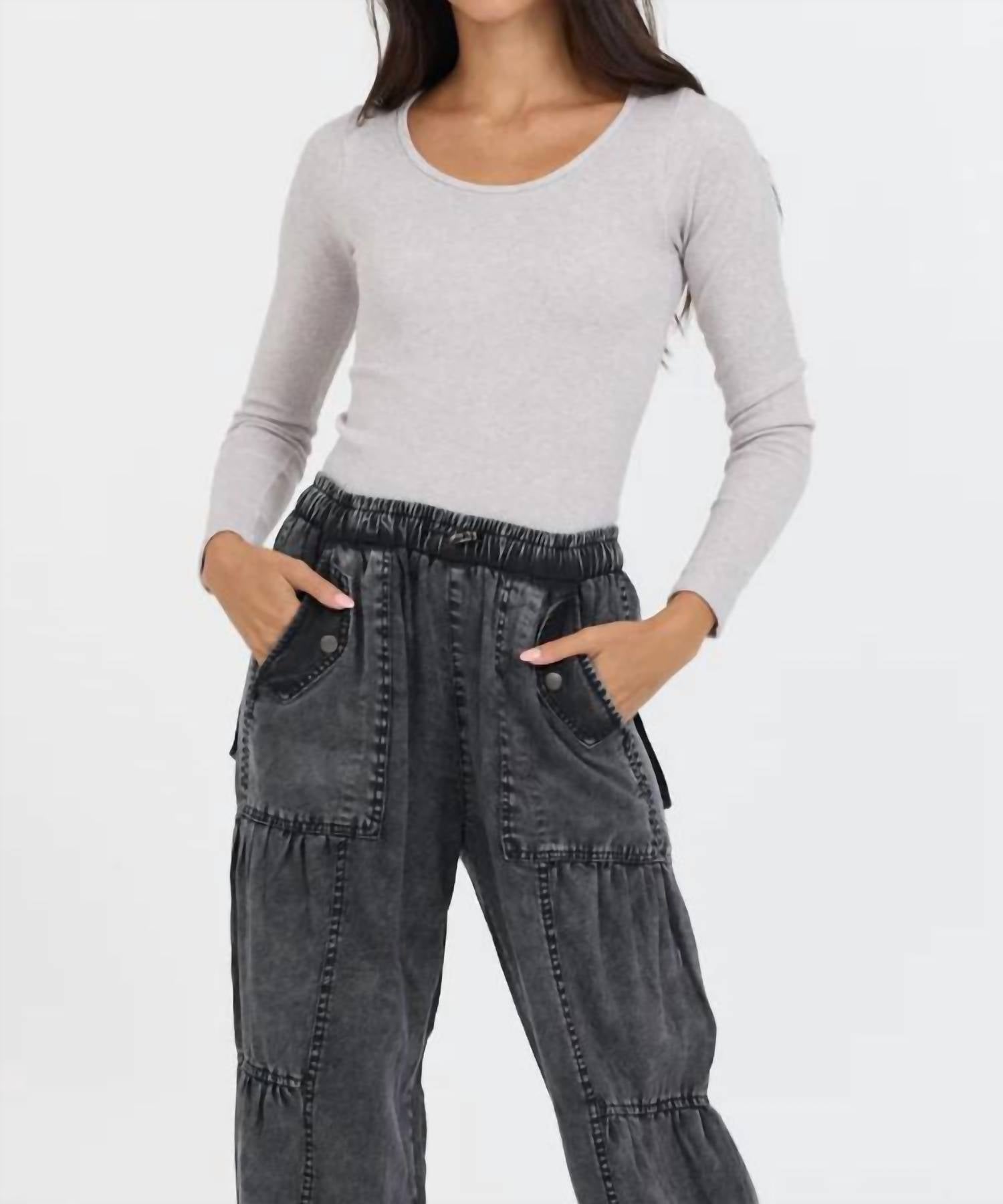 

Беспрошовный серый топ с длинными рукавами Vintage Havana