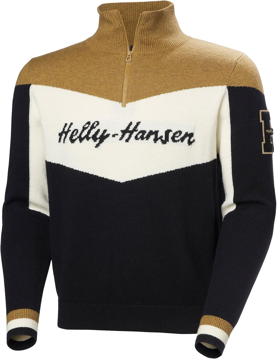 

Helly-Hansen Apres Knitted Sweater - мужской пуловер в стиле 90-х из мериносовой шерсти, мягкий на ощупь, ретро-эстетика Helly Hansen, 990 Black