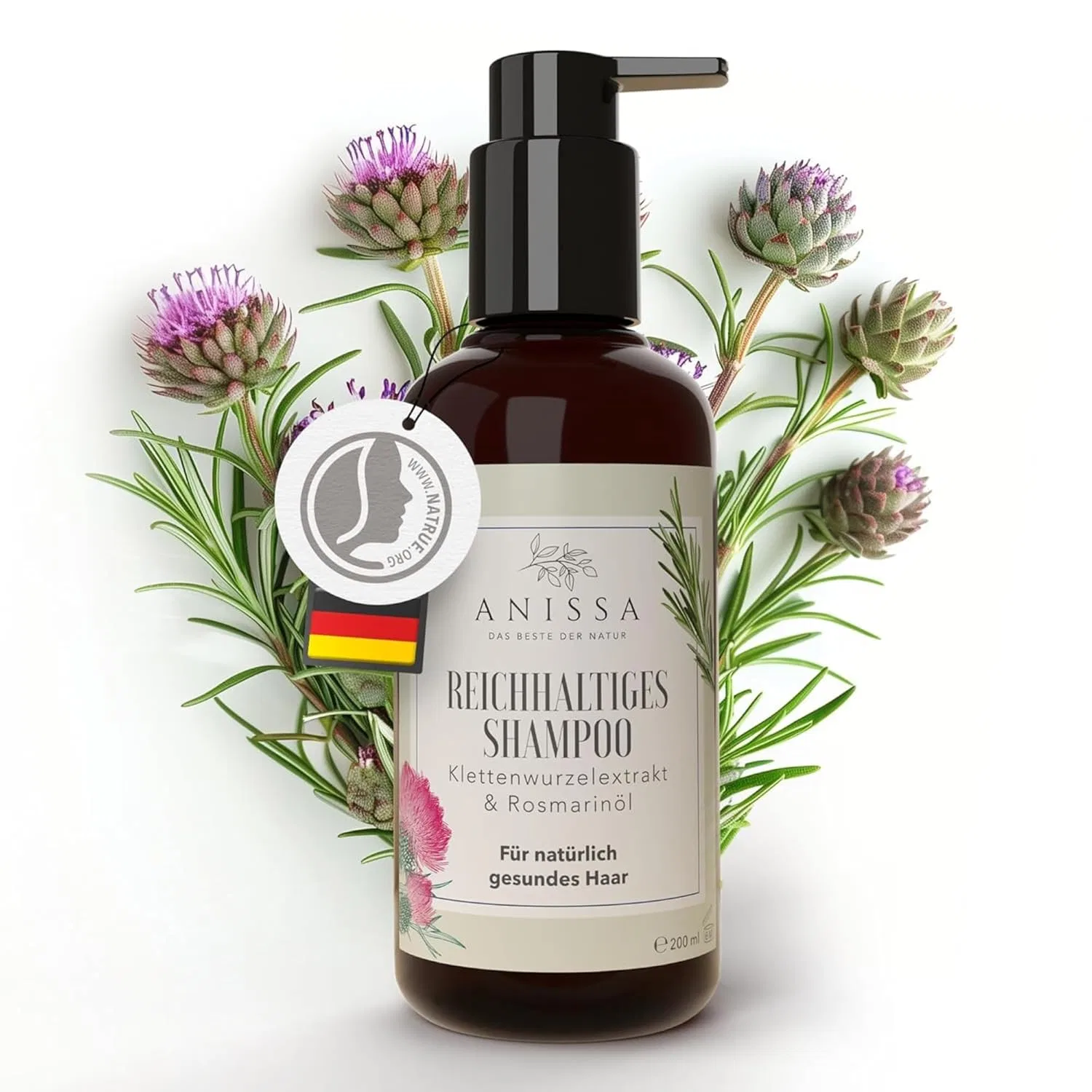 Натуральный шампунь Anissa Rosemary Natural Cosmetics для женщин Anissa