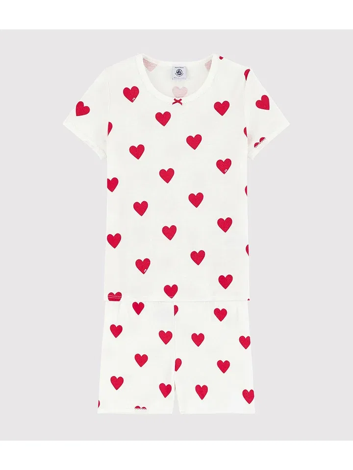 Пижама с кружевом, PETIT BATEAU, белый — фото 2