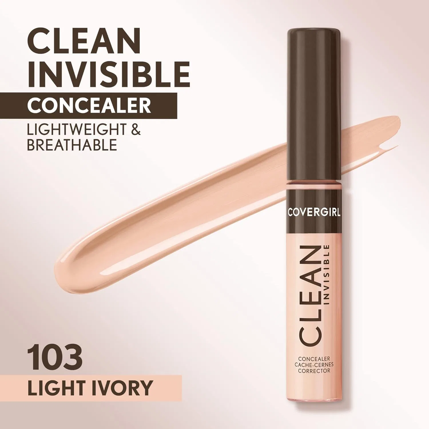 Консилер Covergirl Clean Invisible Concealer, 0.23 унции, Light Ivory 103 — фото 2