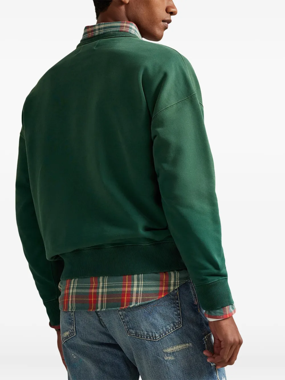 Толстовка с круглым вырезом Polo Ralph Lauren, зеленый — фото 4