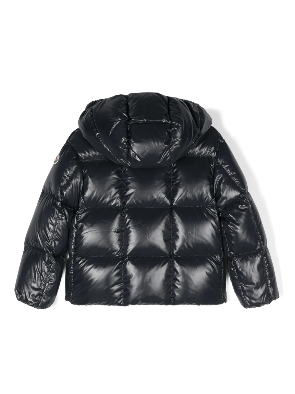 Пуховик Parana Moncler Enfant, синий — фото 2