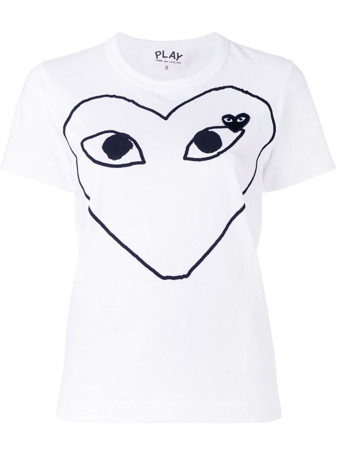 

Comme Des Garçons Play футболка с принтом сердца, белый