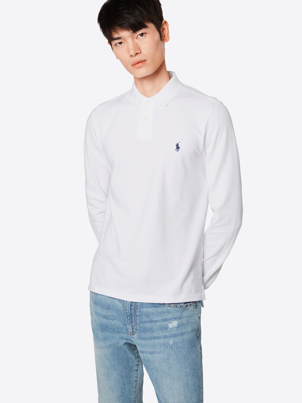 Узкая футболка Polo Ralph Lauren, белый — фото 2