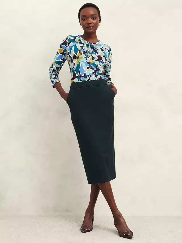 

Юбка Hobbs Linda Pencil, цвет deep pine green