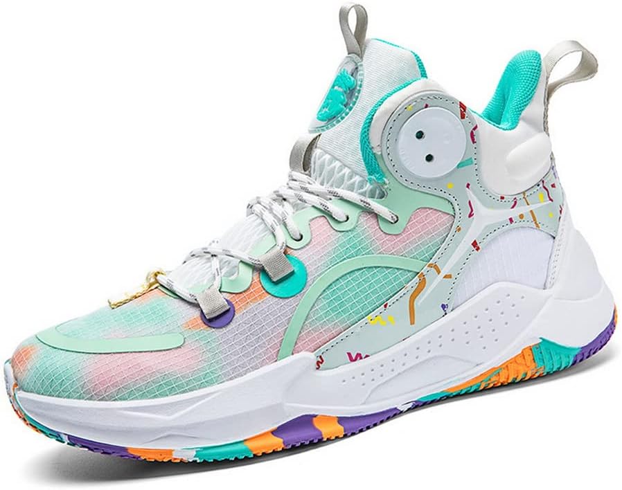 

Мужские и женские баскетбольные кроссовки, унисекс модные баскетбольные кроссовки для молодежи, нескользящие баскетбольные тренировочные кроссовки, спортивная обувь для женщин для улицы и зала Dhovor, Cyan