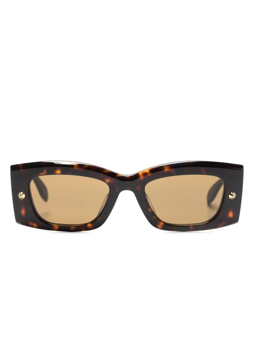 

Солнцезащитные очки Spike Studs Alexander McQueen, коричневый
