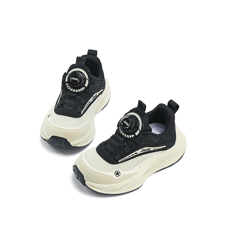 Кроссовки Jeep Kids Lifestyle Shoes Kids Low-top White/black, слоновая кость/черный — фото 4