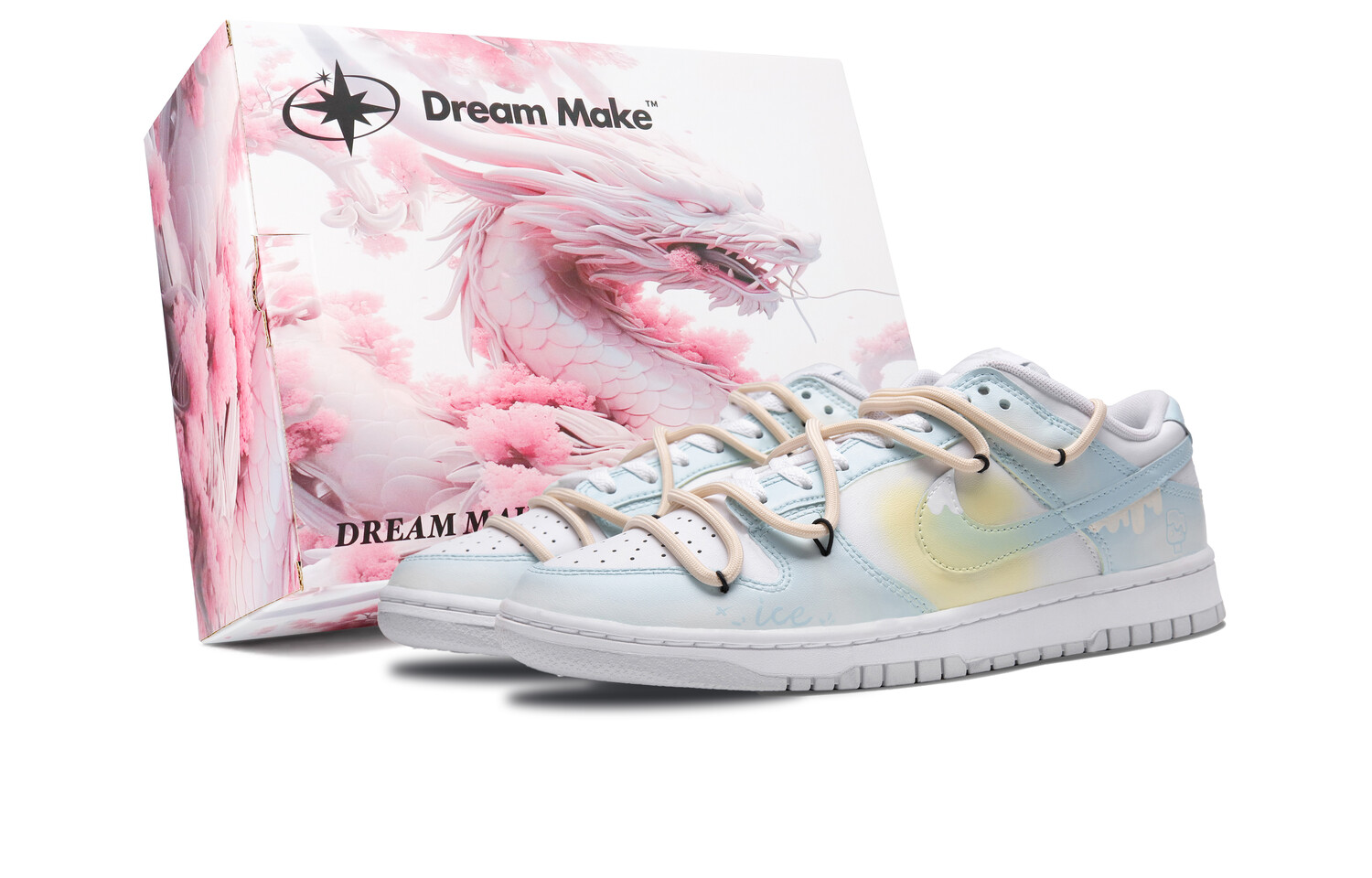 

Кроссовки для скейтбординга Dunk мужские с низким верхом желтый Nike
