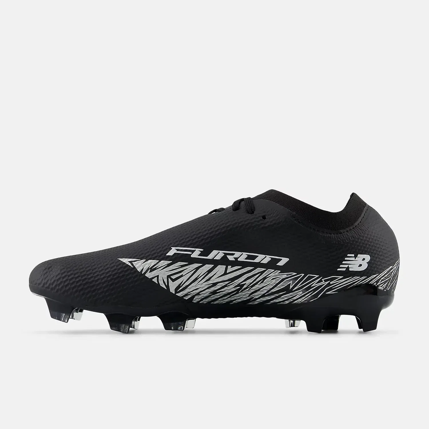Мужские футбольные бутсы New Balance Furon Team FG V8 SF3FBG8, черно-серые, модель HAWK2314 — фото 3