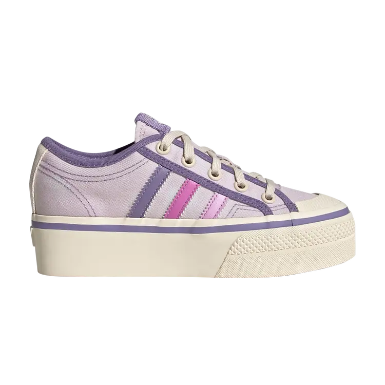 

Кроссовки Adidas Nizza Platform J, розовый