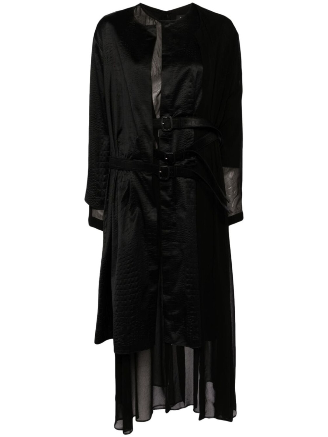

Junya Watanabe платье с запахом и поясом, черный