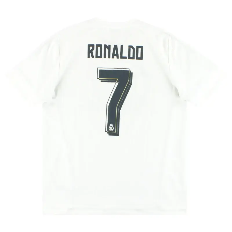 Adidas Футболка Real Madrid 2015 16 Home Ronaldo мужская белая — фото 3