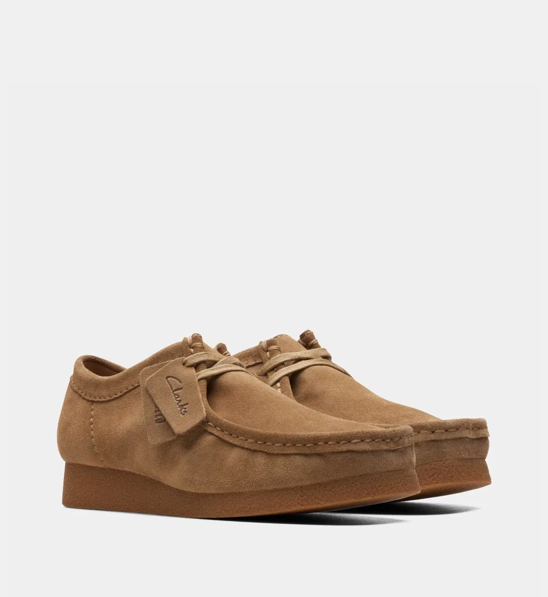 Дерби Wallabee из кожи Clarks, коричневый — фото 2