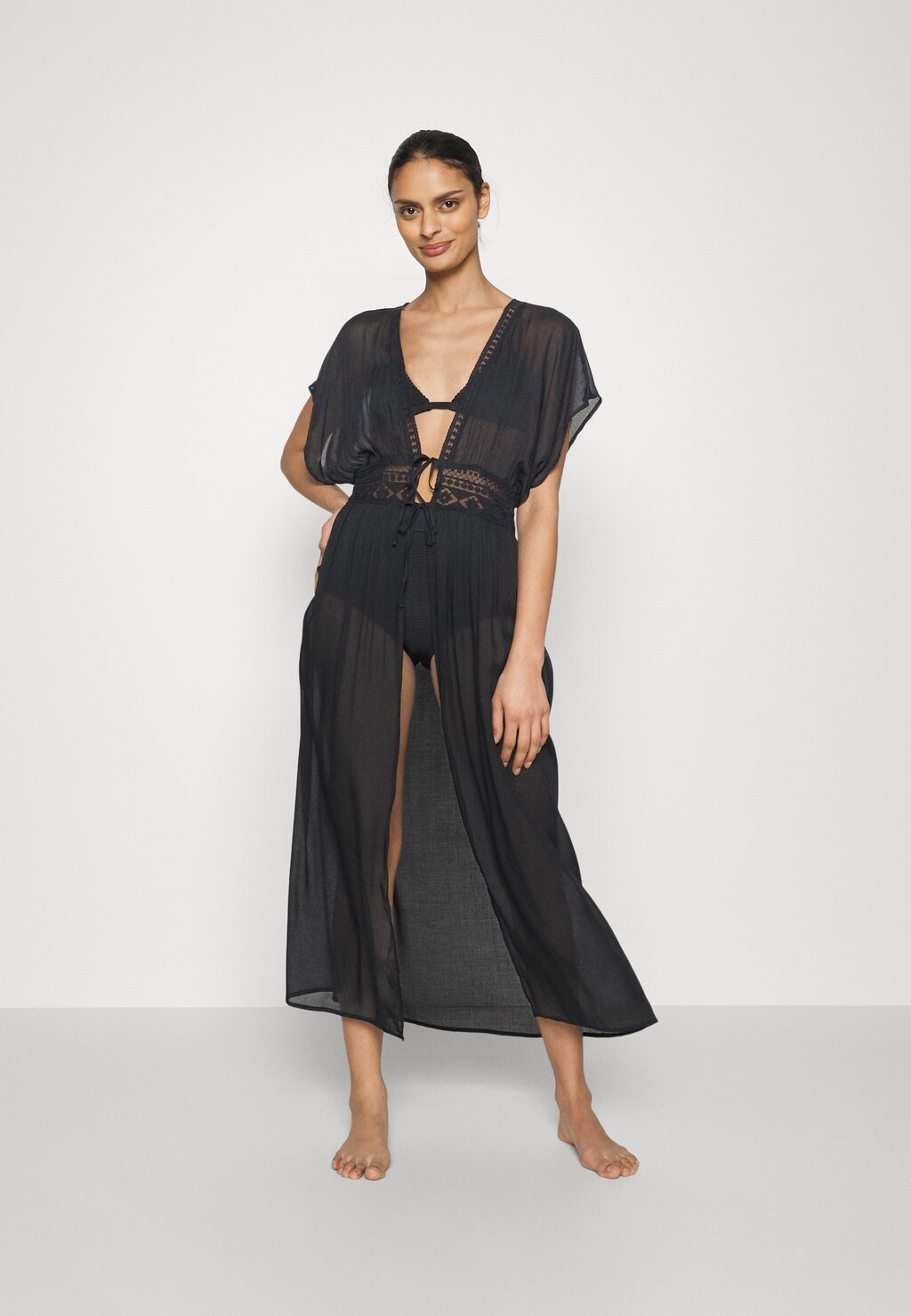 

Пляжный аксессуар EMBROIDERED COVER UP / 802 BLACK 802 Anna Field, черный
