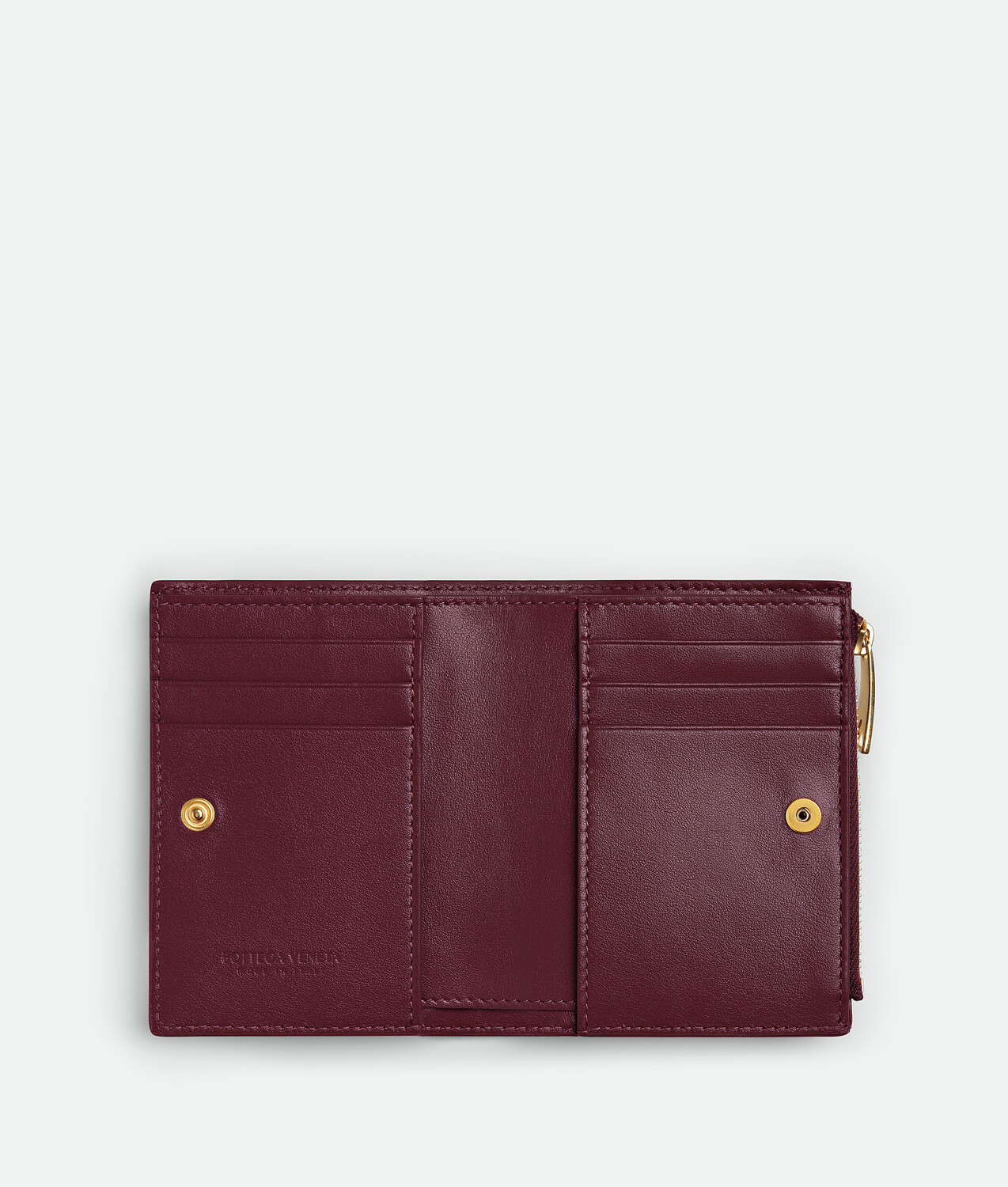 Intrecciato small bi-fold wallet BOTTEGA VENETA, бароло — фото 2