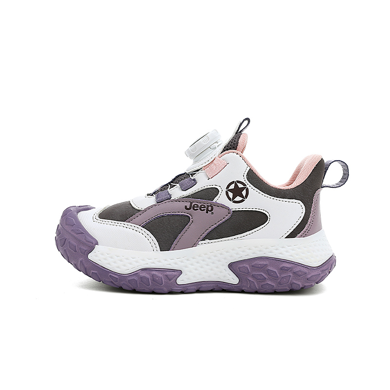 

Jeep Беговая коллекция Легкие амортизирующие нескользящие низкие повседневные кроссовки Фиолетовые Детские