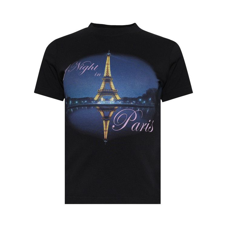 

Футболка Vetements Night In Paris Fitted T-Shirt, Washed Black