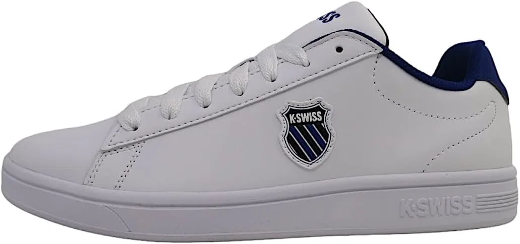 Кроссовки K-Swiss Men's Court Trainers, White Sodalite Blue Black