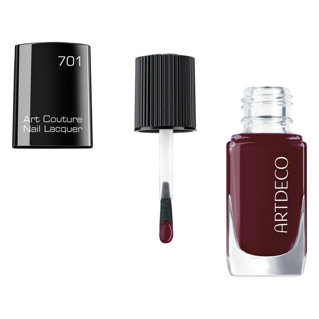 Лак для ногтей goddess of the sun art couture nail lacquer Artdeco, 701 - rouge fonce, объем 10 мл — фото 2