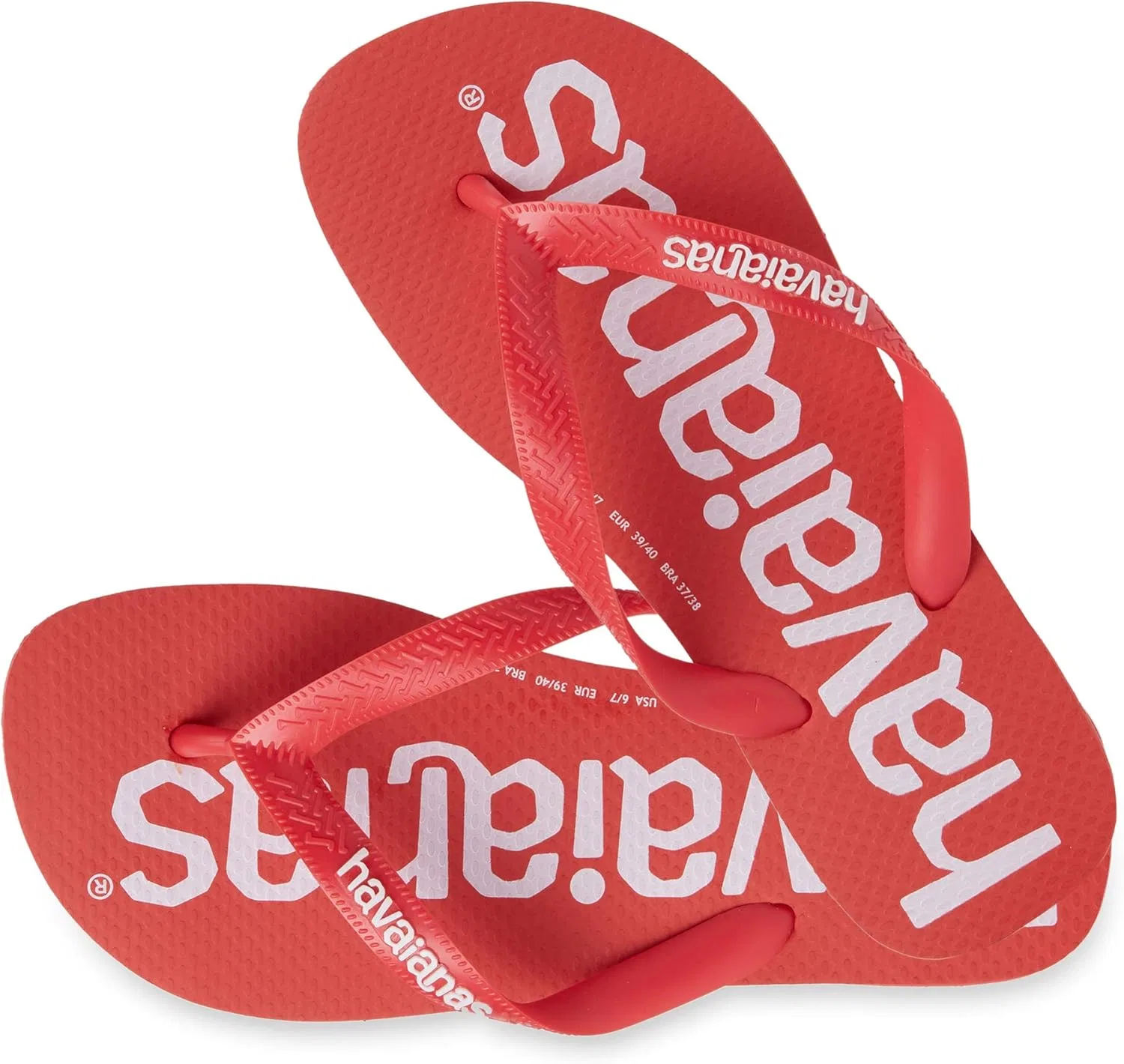 Шлепанцы Havaianas Top Logomania, красный — фото 4