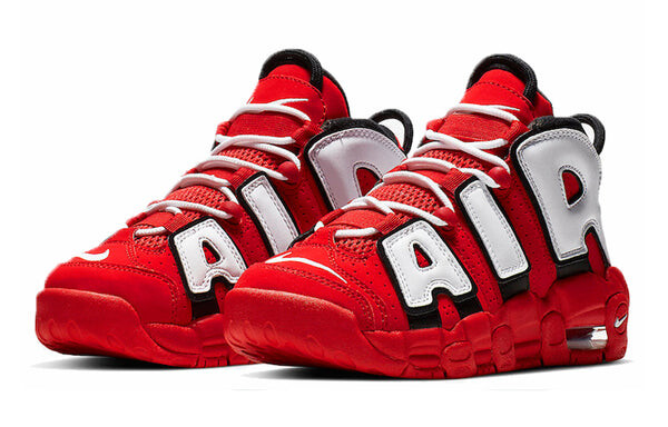 Кроссовки air more uptempo 'hoop pack' Nike, красный — фото 2