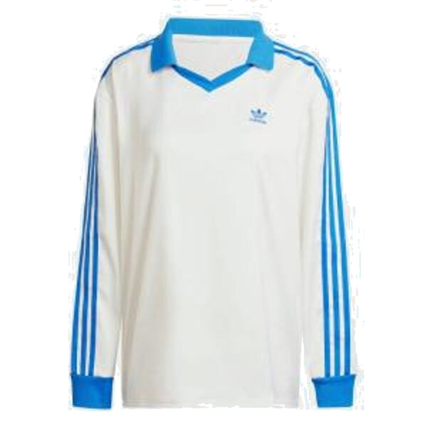 

Футболка с длинным рукавом из атласа с тремя полосками Adidas, белый
