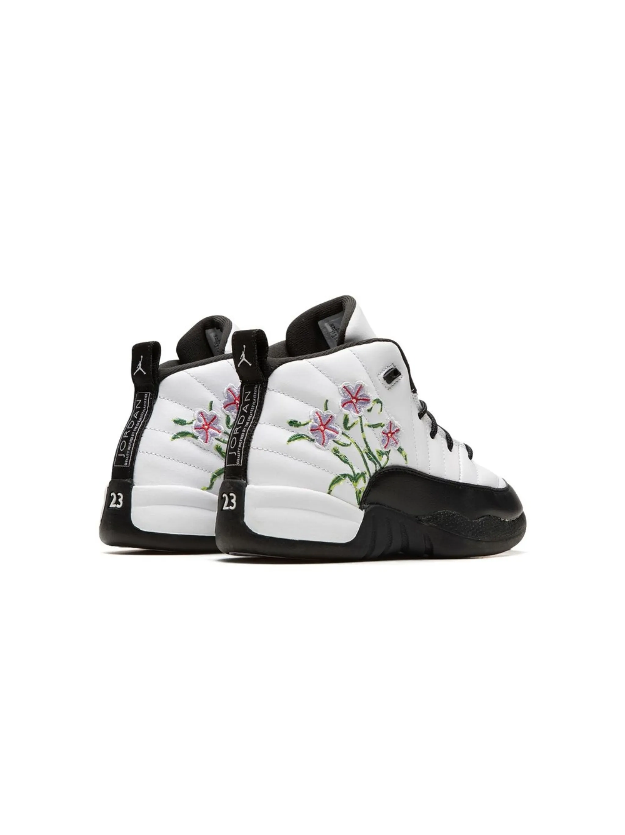 Кроссовки Air Jordan 12 Floral Jordan Kids, белый — фото 3
