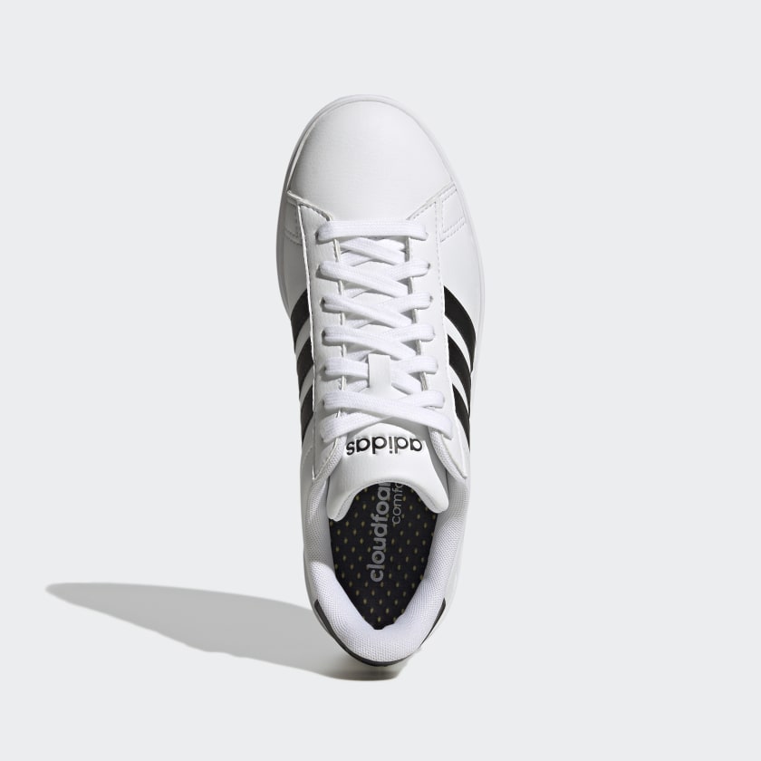 Женские кроссовки Adidas Grand Court, белый/черный — фото 2