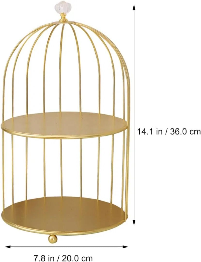 Подставка для косметики птица GALPADA золотой 34x20x20 см — фото 2