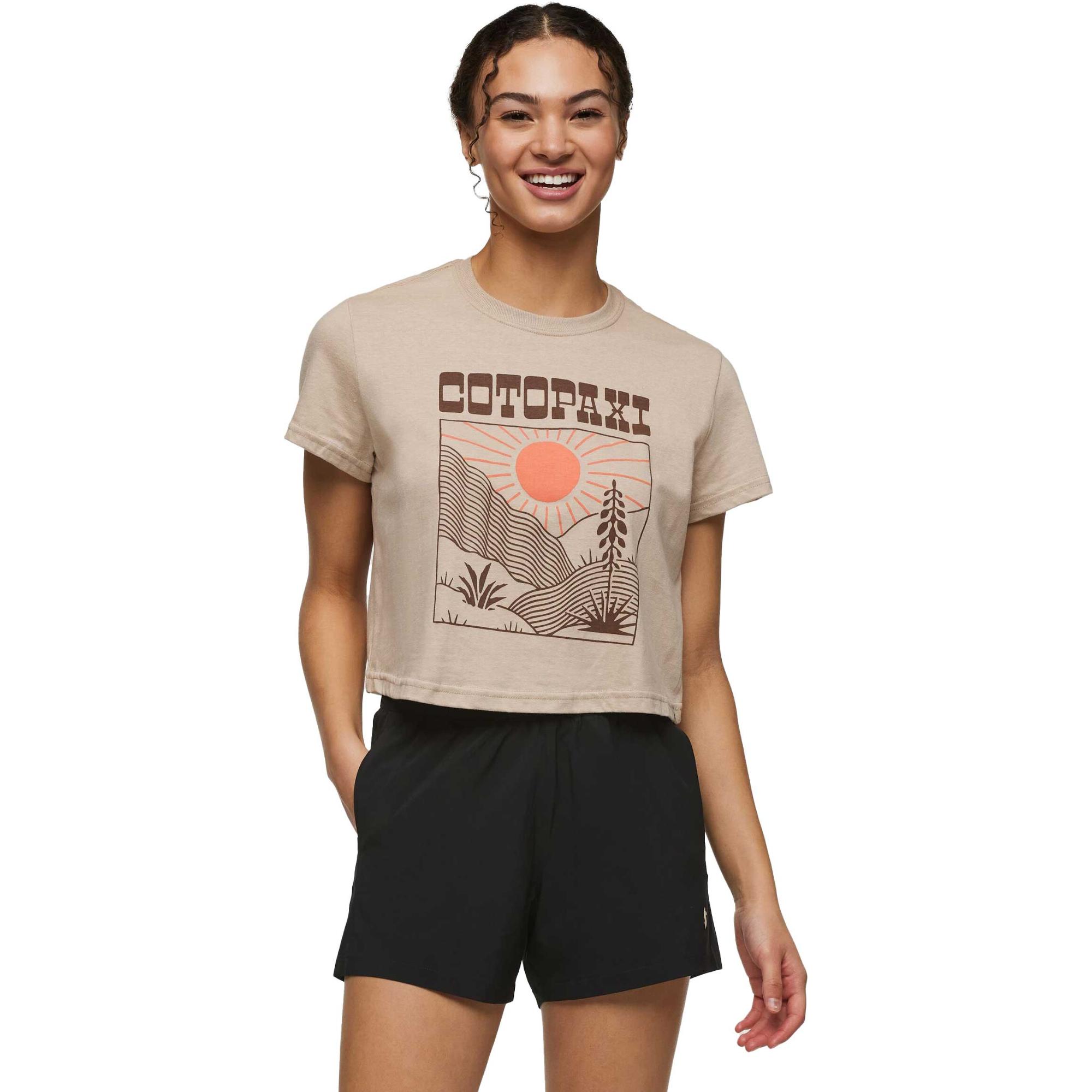 

Женская укороченная футболка Western Hills Cotopaxi, Oatmeal, Серый, Женская укороченная футболка Western Hills Cotopaxi, Oatmeal