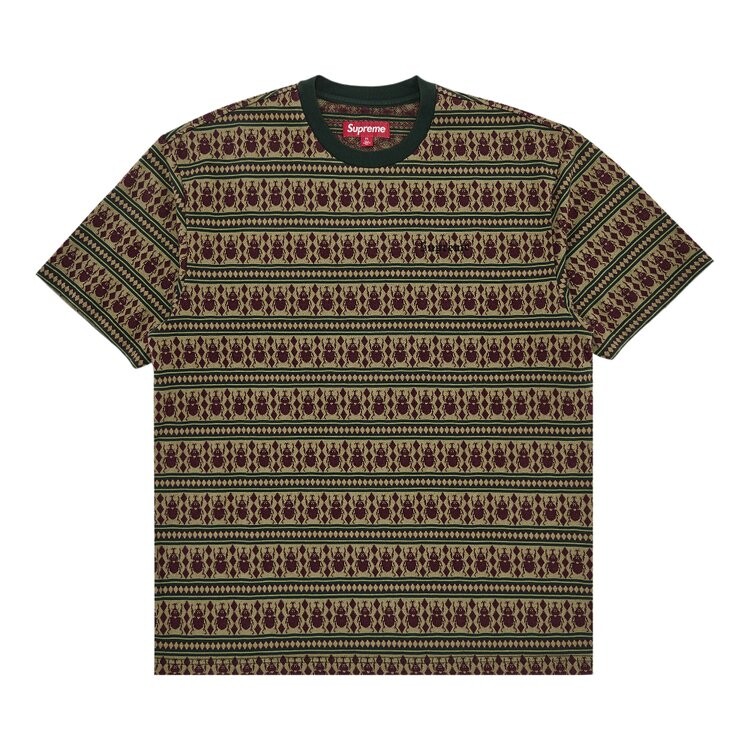 

Майка Supreme Jacquard Scarab Short-Sleeve Top, оливковый