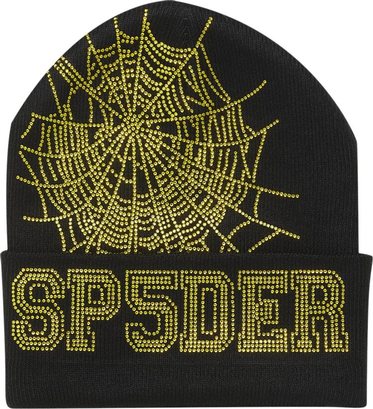 

Шапка Sp5der Web 'Onyx/Yellow', черный