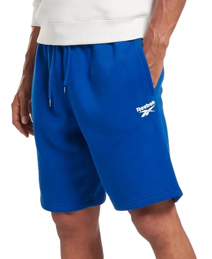 

Мужские флисовые шорты с небольшим логотипом Identity Reebok, синий