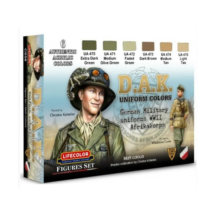 

Униформа немецкого Африканского корпуса времен Второй мировой войны, Uniform Paint Sets (Lifecolor)