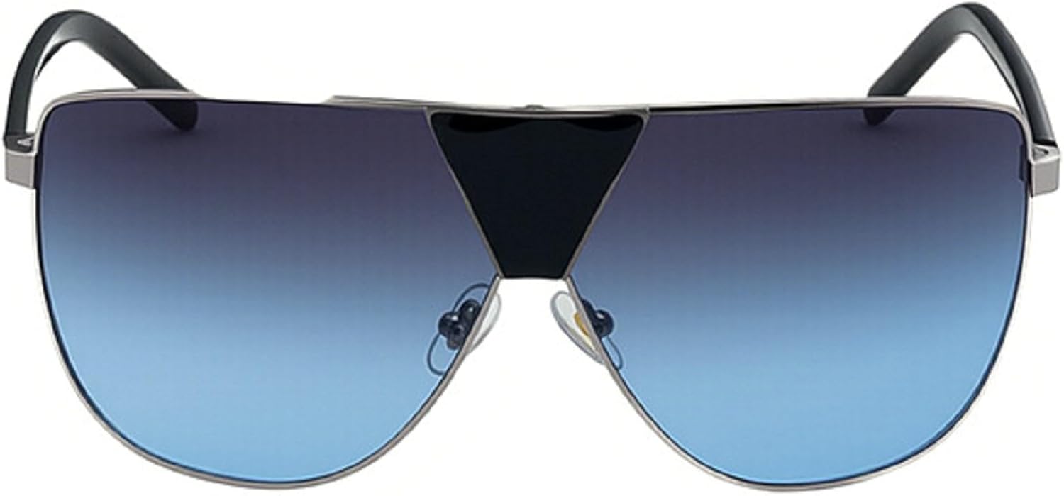 

Модные солнцезащитные очки-пилот большого размера для женщин и мужчин, солнцезащитные очки-щитки в стиле ретро-винтаж 70-х годов с защитой от УФ-излучения mincl, Gray Blue